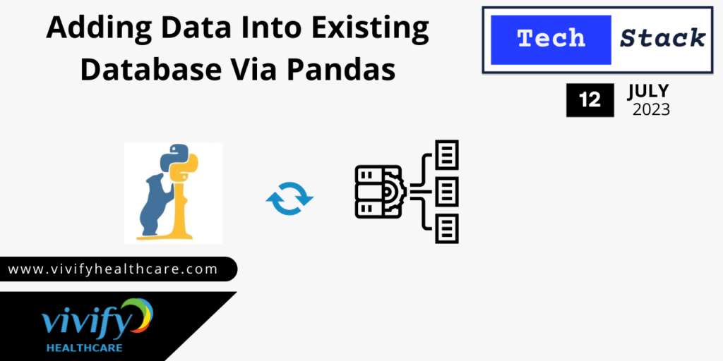 Adding Data Into Existing Database Via Pandas